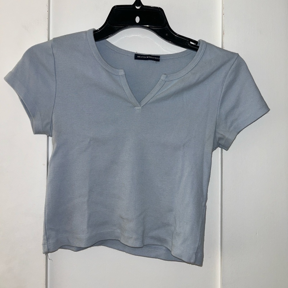 Brandy Melville Sky Blue Crop Top